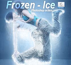 极品PS动作－极速冰冻：Frozen - Ice Photoshop action
